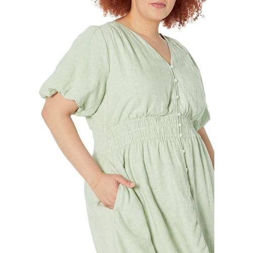 메이드웰 Madewell Plus Linen-Blend Sophia Mini Dress