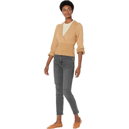 메이드웰 Madewell Wrap V-Neck Sweater in Coziest Yarn