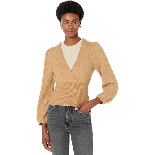 메이드웰 Madewell Wrap V-Neck Sweater in Coziest Yarn