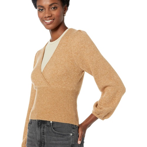 메이드웰 Madewell Wrap V-Neck Sweater in Coziest Yarn