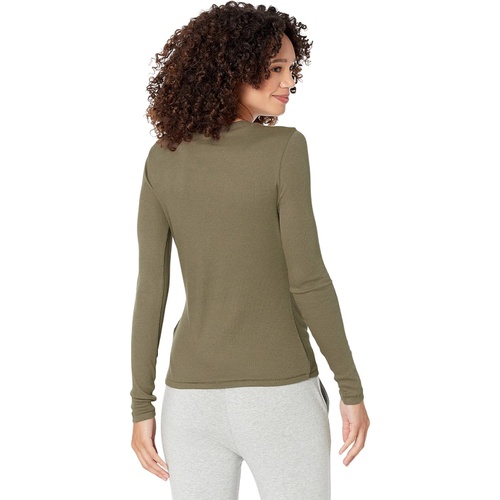 메이드웰 Madewell Fine Ribbed Crewneck Long-Sleeve Tee