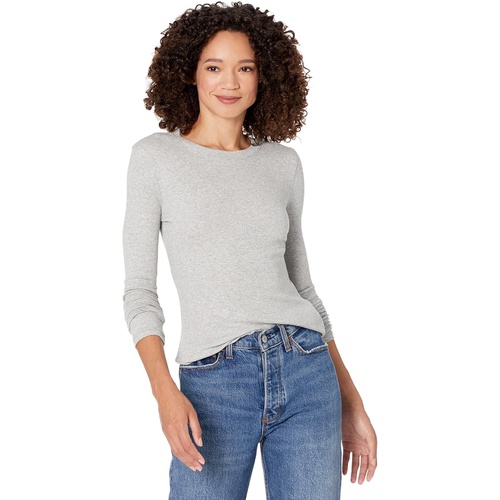 메이드웰 Madewell Fine Ribbed Crewneck Long-Sleeve Tee