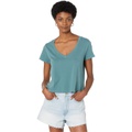 Madewell Softfade Cotton V-Neck Crop Tee