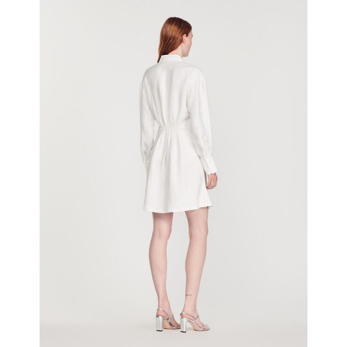 산드로 Sandro Long-sleeved short dress