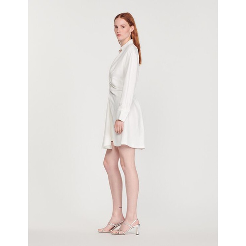 산드로 Sandro Long-sleeved short dress