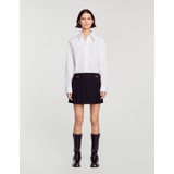 Sandro Short skirt with stitched pleats