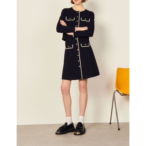 산드로 Sandro Short knitted skirt