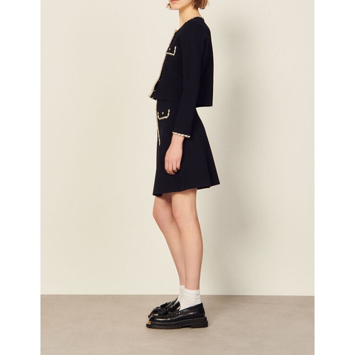 산드로 Sandro Short knitted skirt