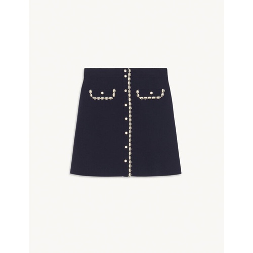 산드로 Sandro Short knitted skirt