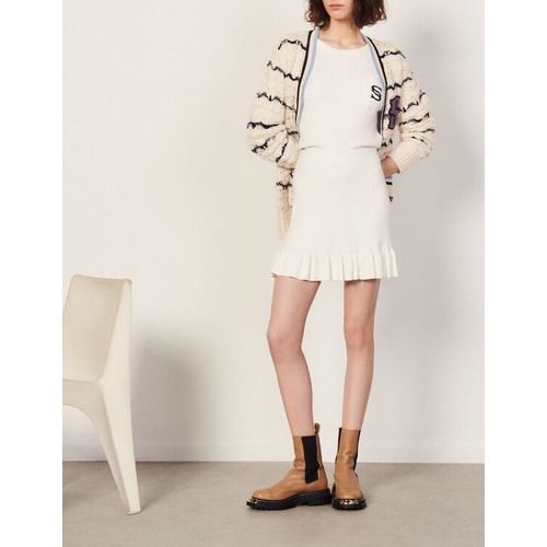 산드로 Sandro Short knitted skirt