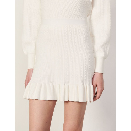 산드로 Sandro Short knitted skirt