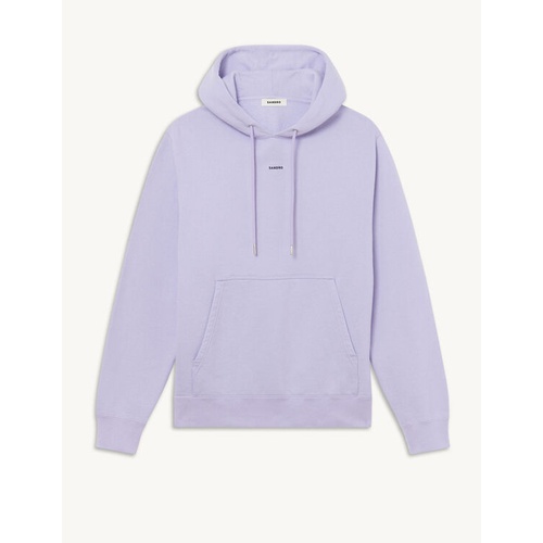 산드로 Sandro Hoodie sweatshirt with logo embroidery