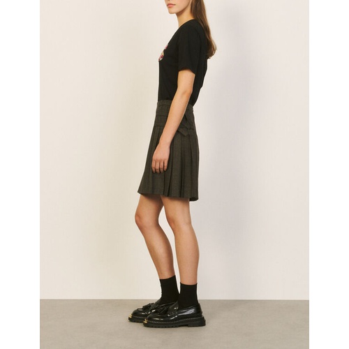 산드로 Sandro Short pleated skirt