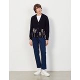 Sandro Wool cardigan with embroidery