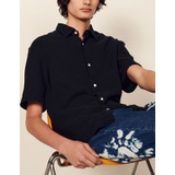 Sandro Honeycomb cotton shirt