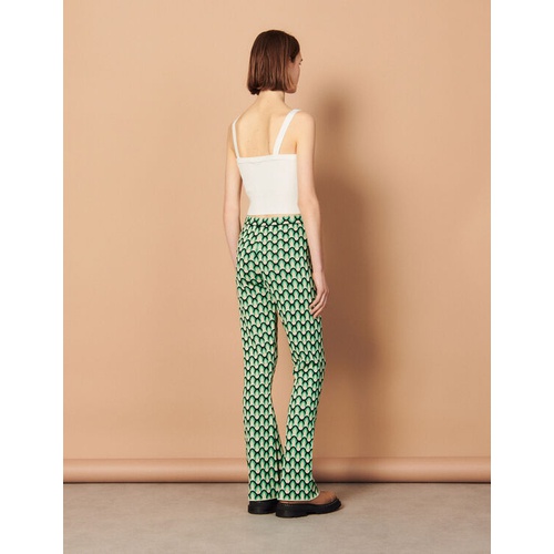 산드로 Sandro Fancy stitch knitted pants