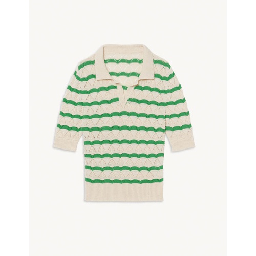 산드로 Sandro Striped polo sweater