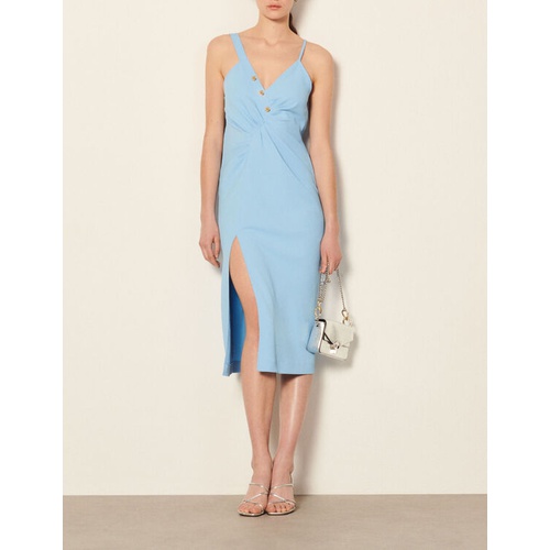 산드로 Sandro Long slit dress