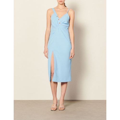 산드로 Sandro Long slit dress