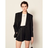 Sandro Tailored jacket with topstitching