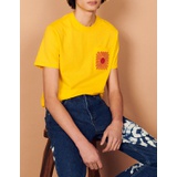 Sandro Organic cotton T-shirt with patch