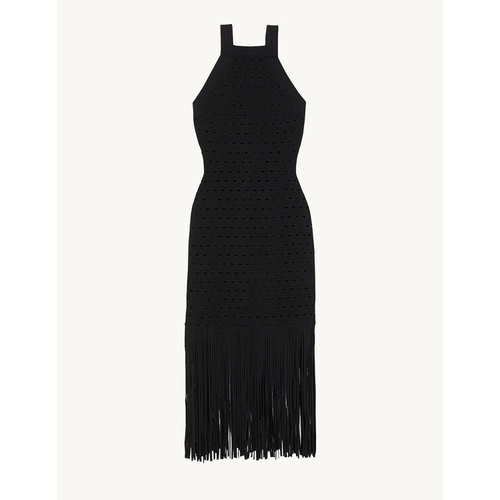 산드로 Sandro Fringe knit midi dress