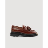 Sandro Thick-soled leather loafers