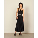 Sandro Long pleated dress