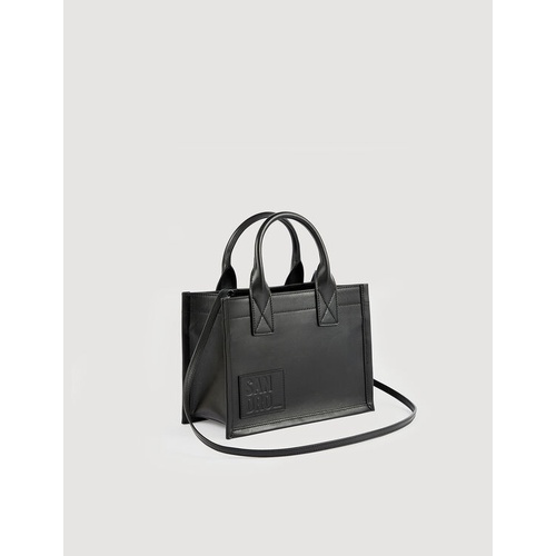 산드로 Sandro Small Kasbah tote in smooth leather