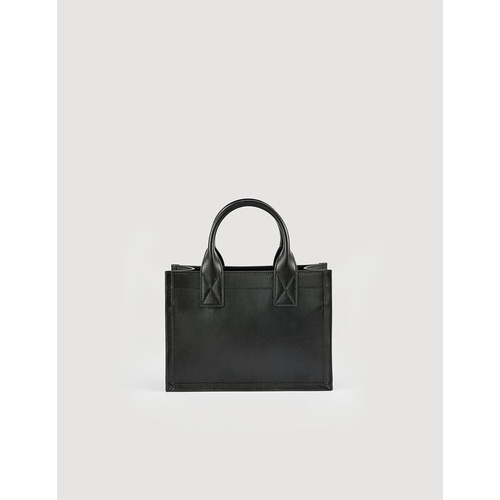 산드로 Sandro Small Kasbah tote in smooth leather